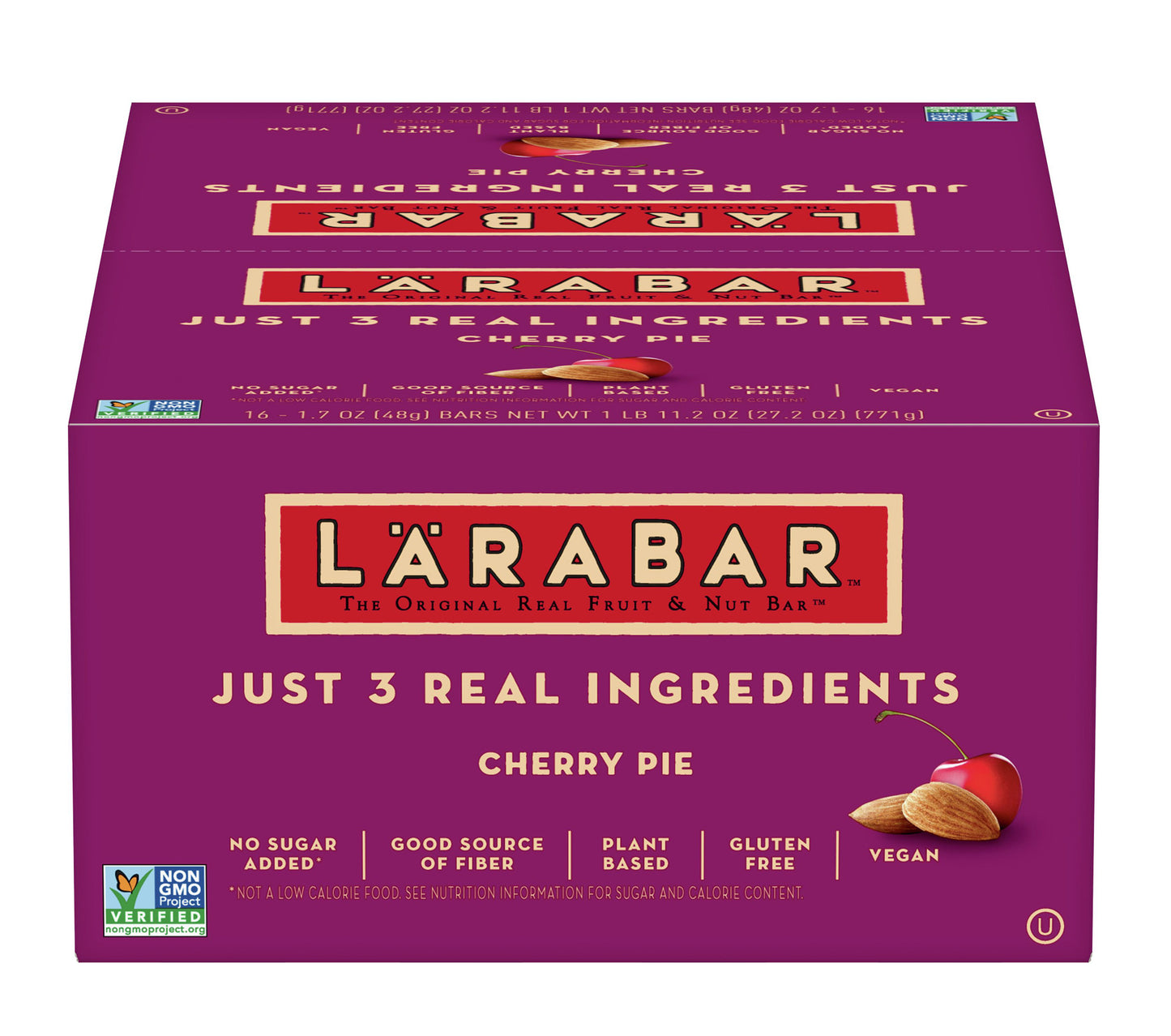 Larabar Cherry Pie, Gluten Free Vegan Fruit & Nut Bars, 16 Ct